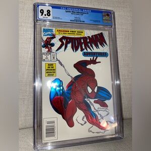 SPIDER-MAN ADVENTURES #1 (Marvel 1994) Embossed Foil NEWSSTAND Variant CGC 9.8!
